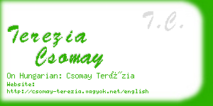 terezia csomay business card